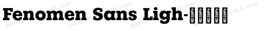 Fenomen Sans Ligh字体转换
